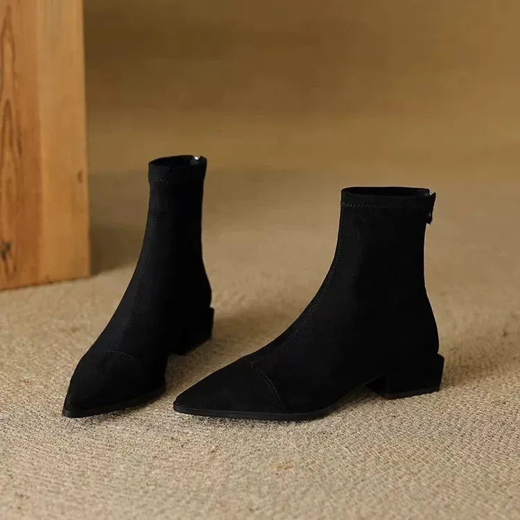 Women’s Pointed-Toe Heeled Ankle Boots