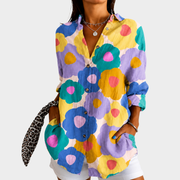 Women’s Pastel Floral Print Blouse