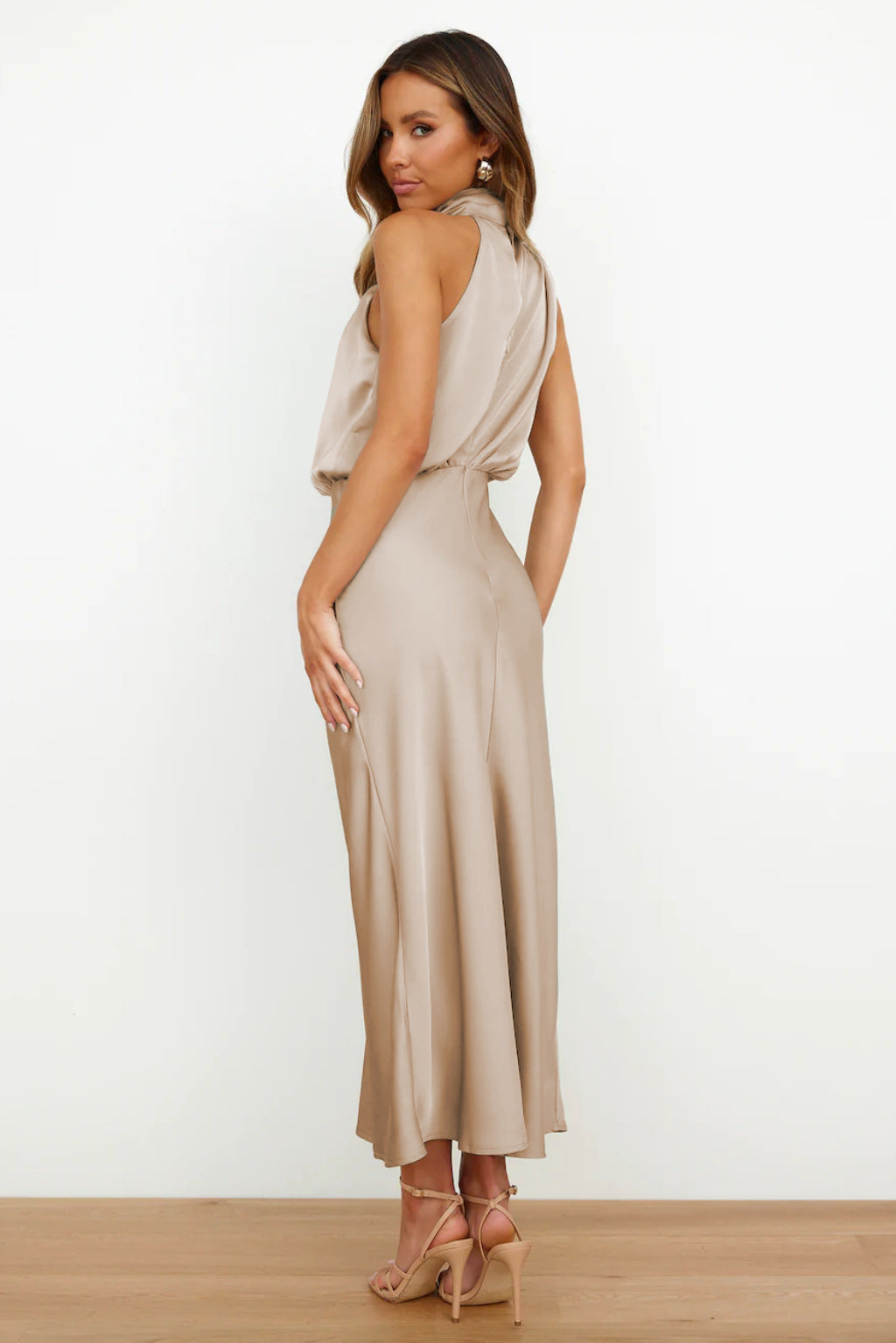Women’s Draped Ruched Cocktail Dress