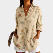 Women’s Floral Print Casual Blouse