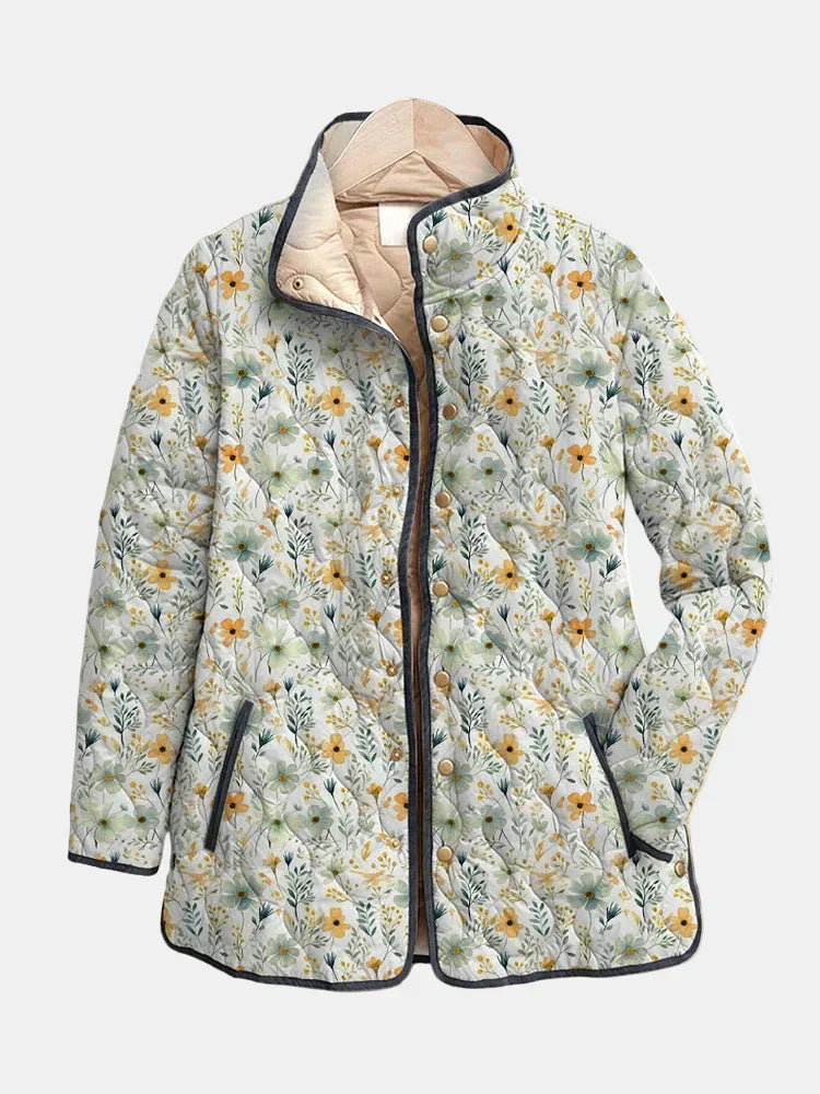 Women’s Floral Print Quilted Jacket