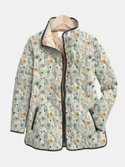 Women’s Floral Print Quilted Jacket