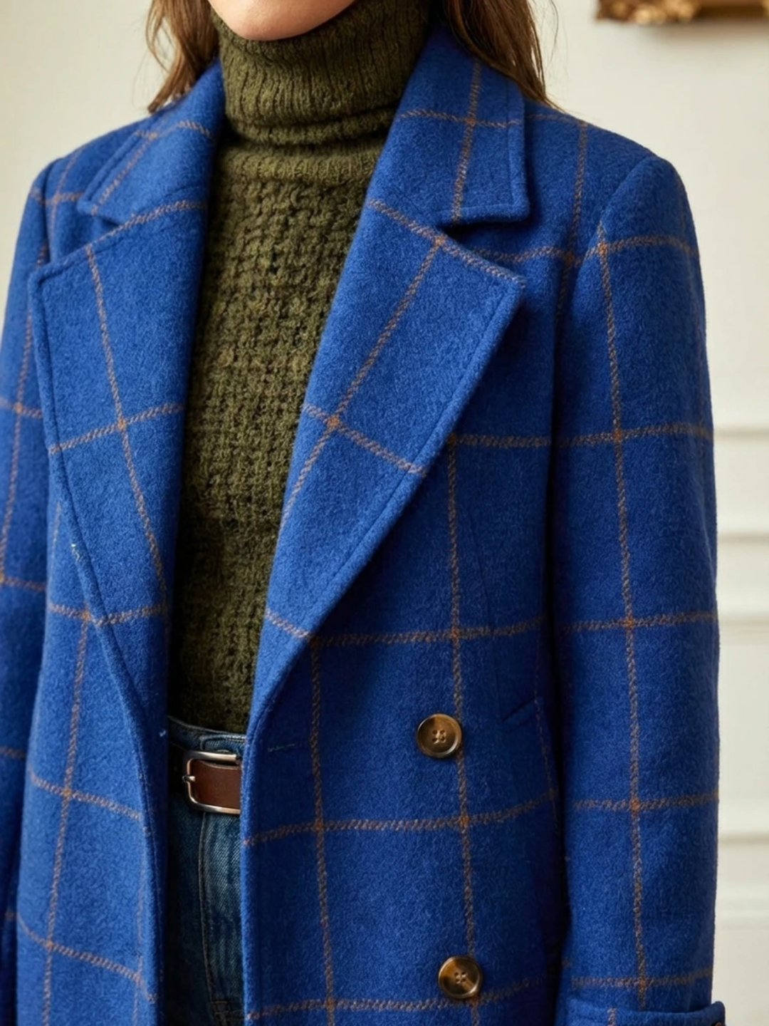 Women’s Plaid Long Coat