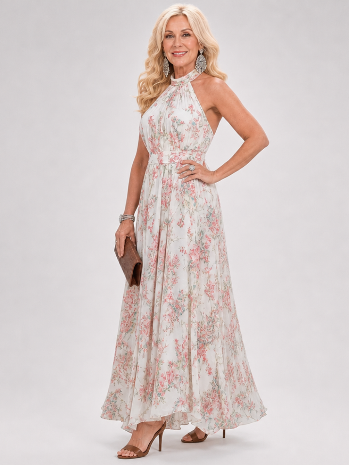 Women’s Floral Flowy Midi Dress