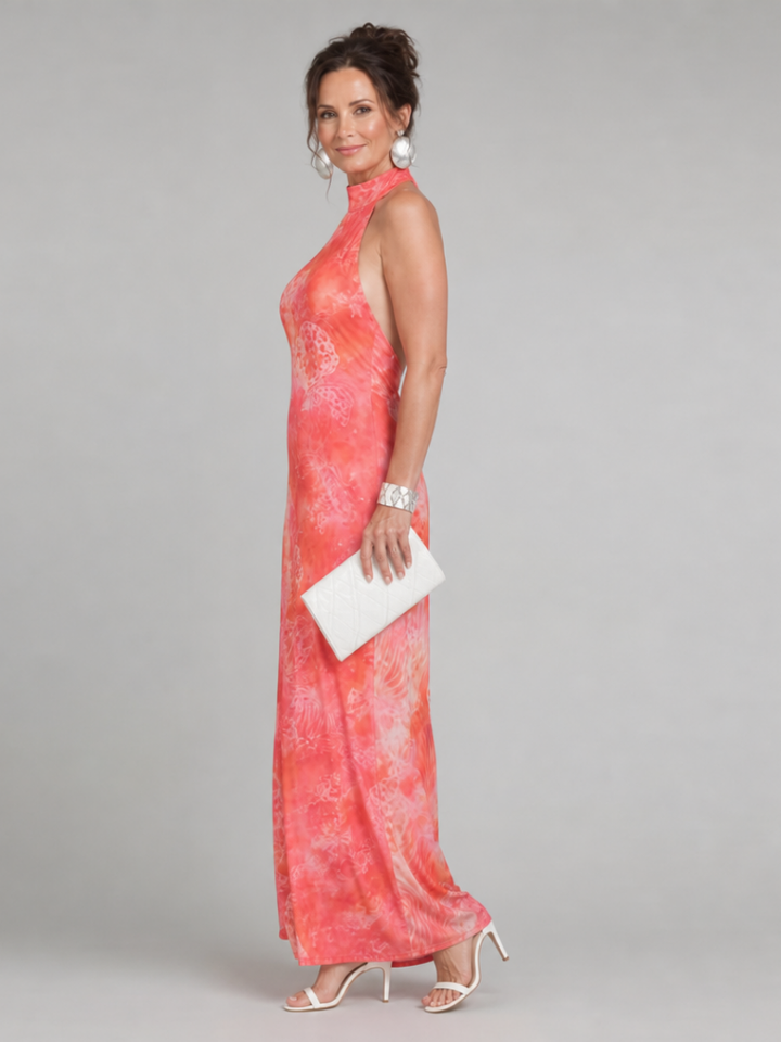 Women’s Halter Printed Maxi Dress