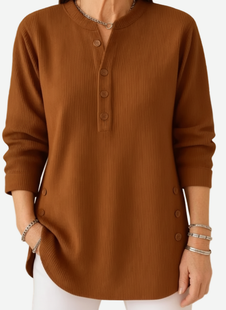 Women’s Long Sleeve Solid Knit Sweater