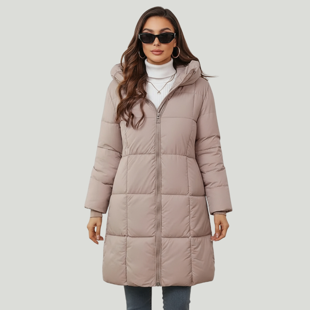 Women’s Hooded Longline Puffer Coat