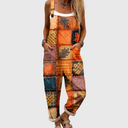 Women’s Rustic Patchwork Bib Overalls