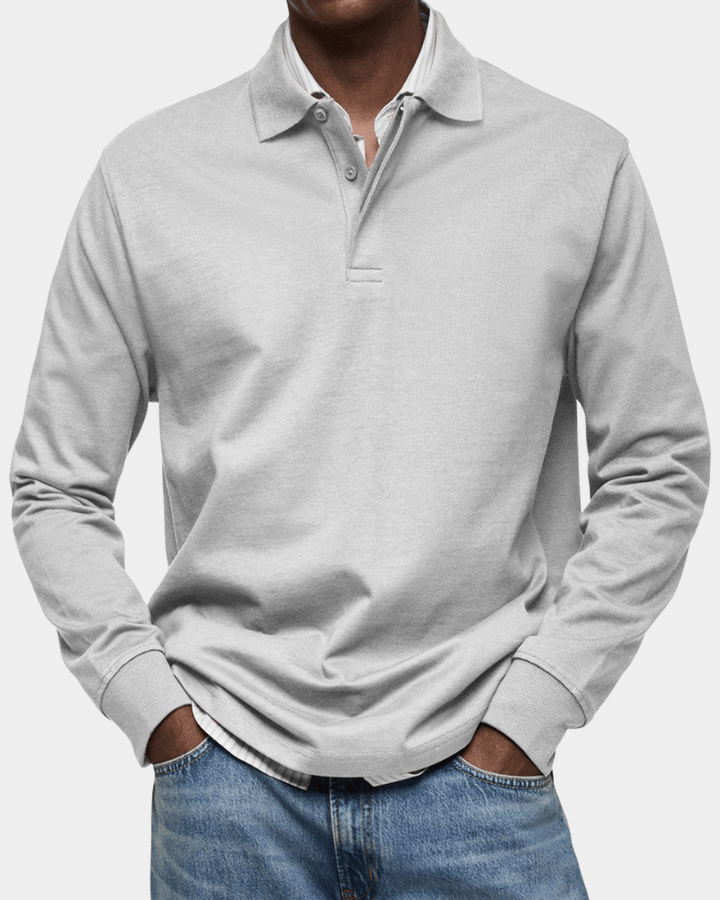 Men’s Long Sleeve Classic Fit Polo Shirt