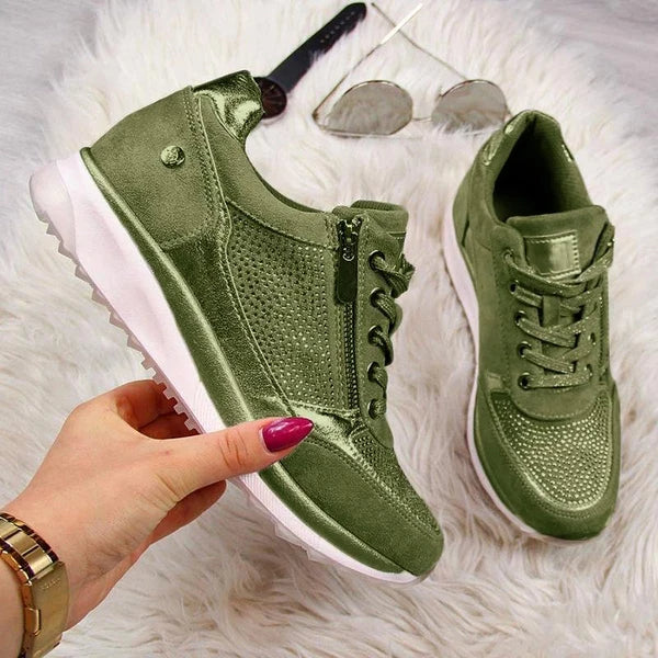 Women’s Zip Up Comfort Walking Shoes