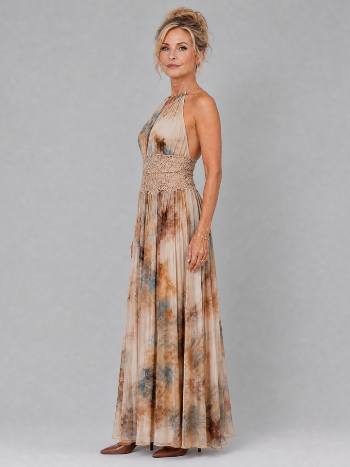 Women’s Halter Evening Maxi Dress