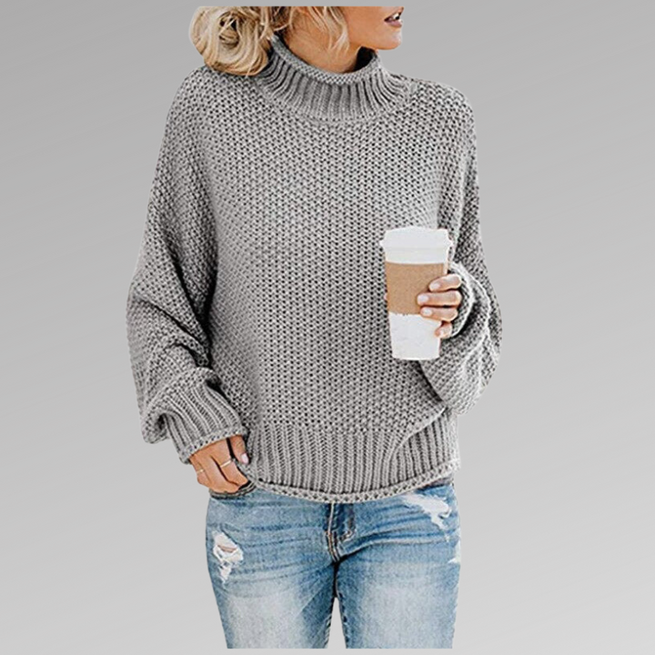Women’s High Neck Pullover Sweater