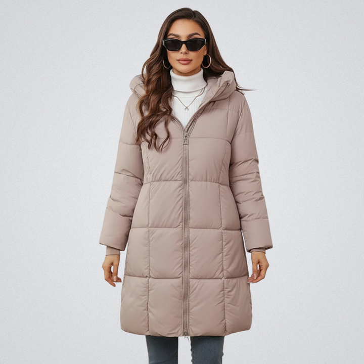 Women’s Hooded Longline Puffer Coat
