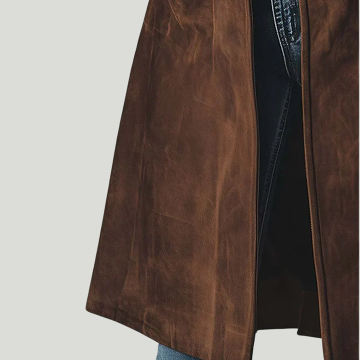 Women’s Elegant Suede-Effect Coat