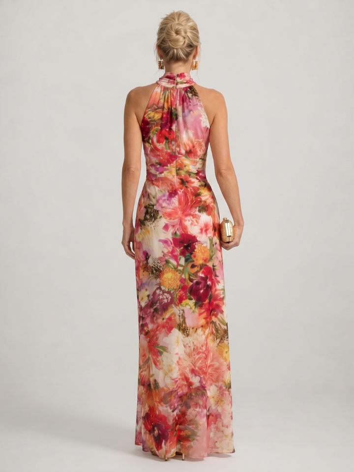 Women’s Halter Floral Maxi Dress