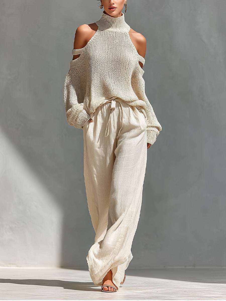 Women’s Off-Shoulder Two-Piece Set