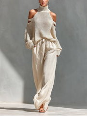 Women’s Off-Shoulder Two-Piece Set