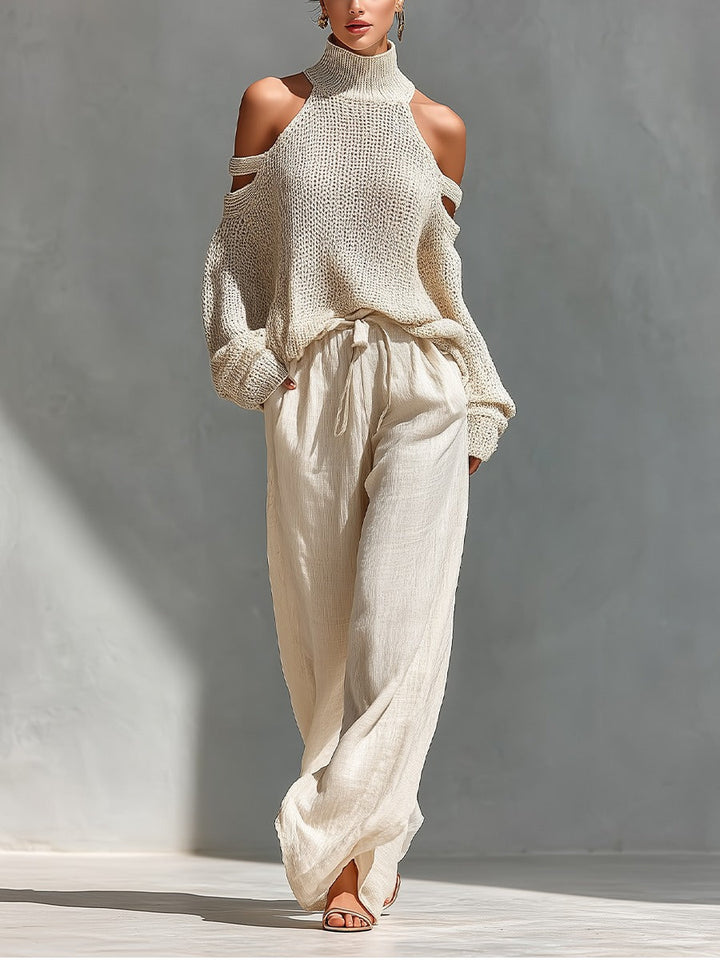 Women’s Off-Shoulder Two-Piece Set