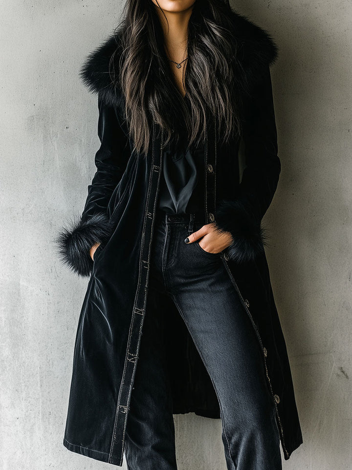Women’s Longline Tailored Black Coat