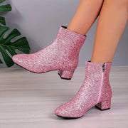 Women’s Patterned Heel Party Boots