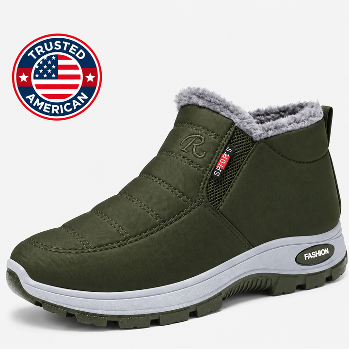 Women’s Quilted Slip On Ankle Boots Green