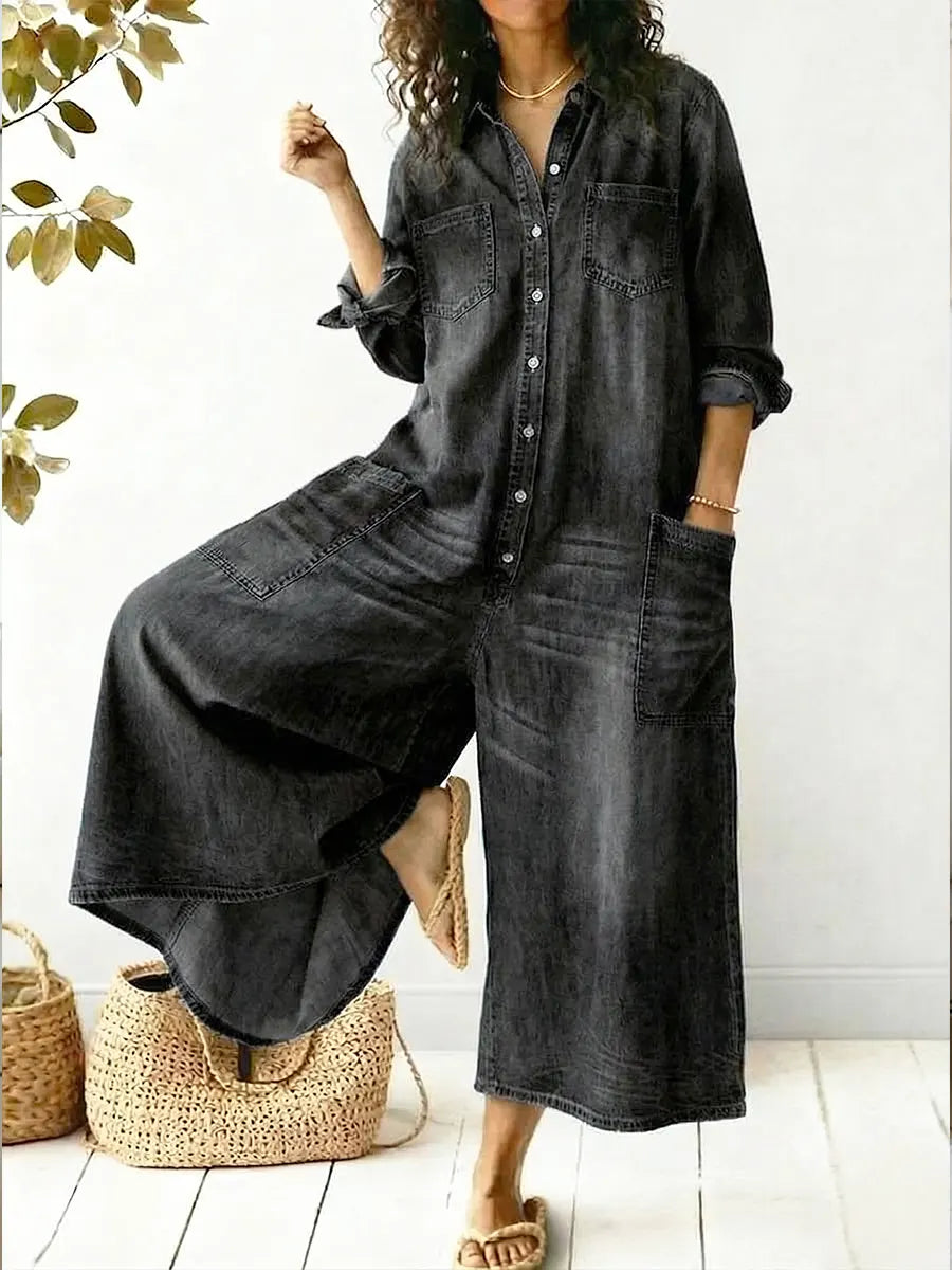 Women’s Wide-Leg One-Piece Jumpsuit