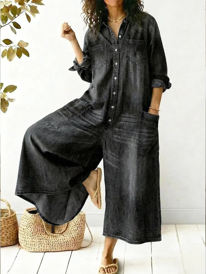 Women’s Wide-Leg One-Piece Jumpsuit