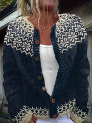 Women’s Retro Oversized Knit Cardigan