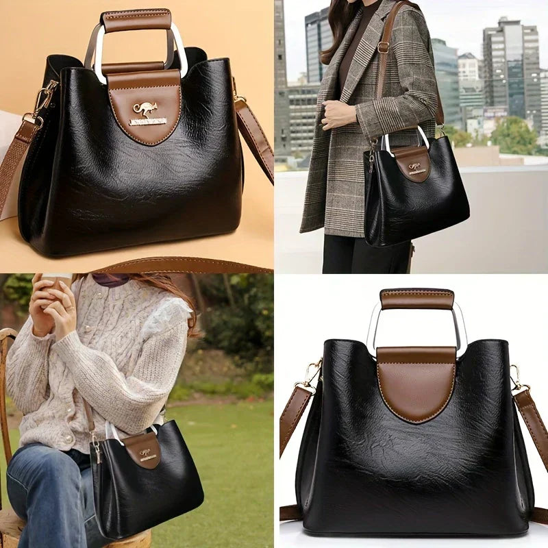Women’s Drawstring Crossbody Bucket Bag