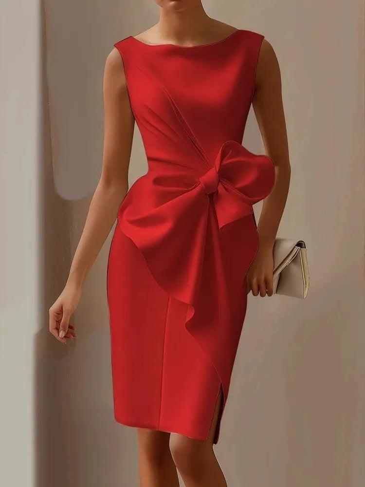 Women’s Bow Tie Holiday Party Dress