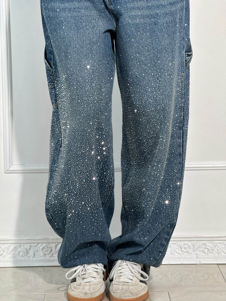 Women’s Diamond Print Straight-Leg Trousers