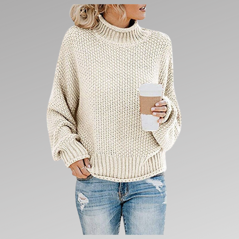 Women’s High Neck Pullover Sweater