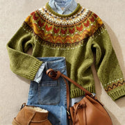 Women's Classic Vintage Knit Sweater