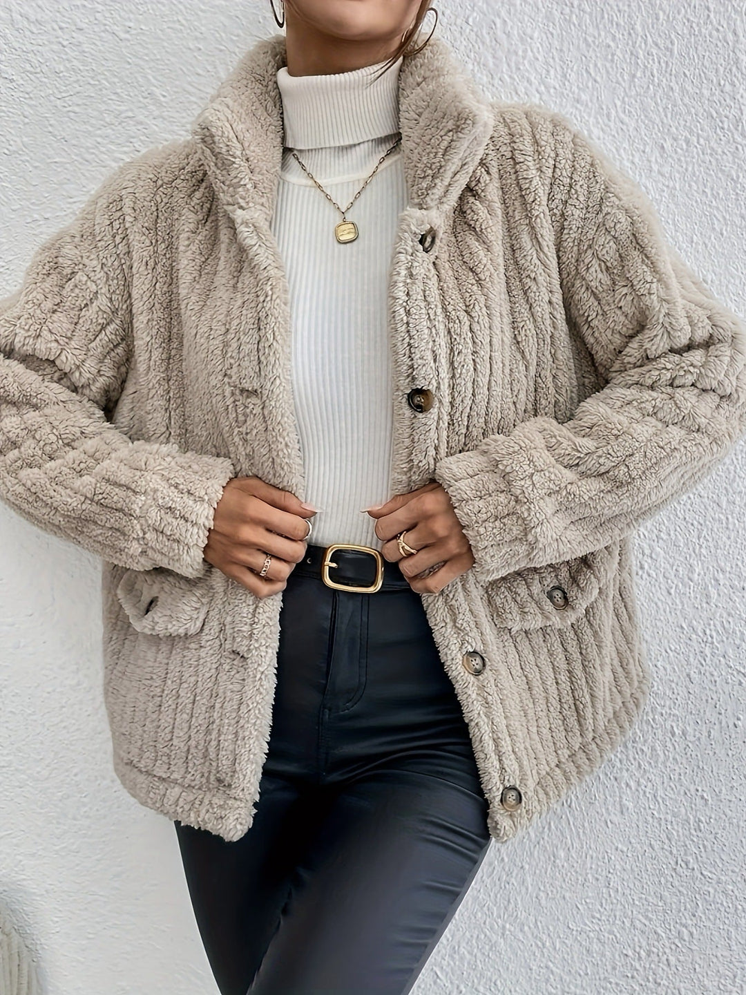 Women’s Button-Front Knit Cardigan