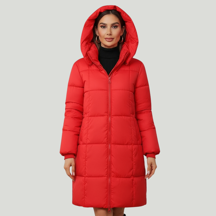Women’s Hooded Longline Puffer Coat