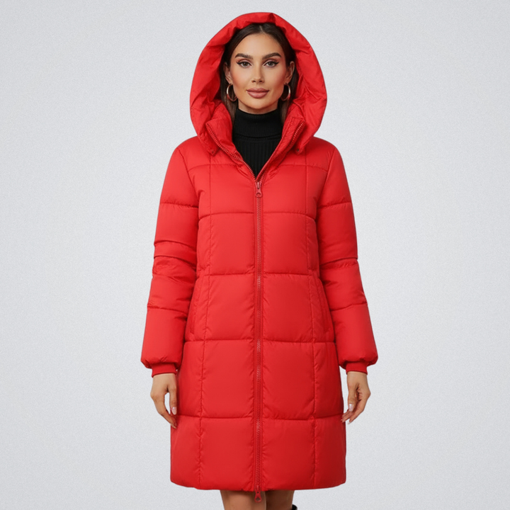 Women’s Hooded Longline Puffer Coat