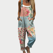 Women’s Printed Loose Fit Overalls