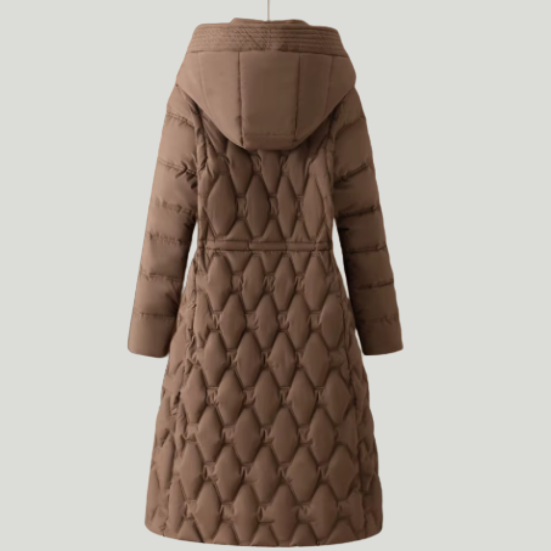Women’s Long Quilted Hooded Winter Coat