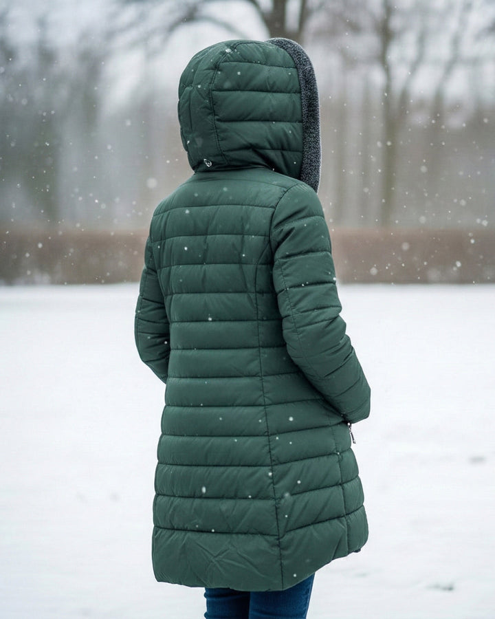 Women’s Fleece Lined Hooded Puffer Coat