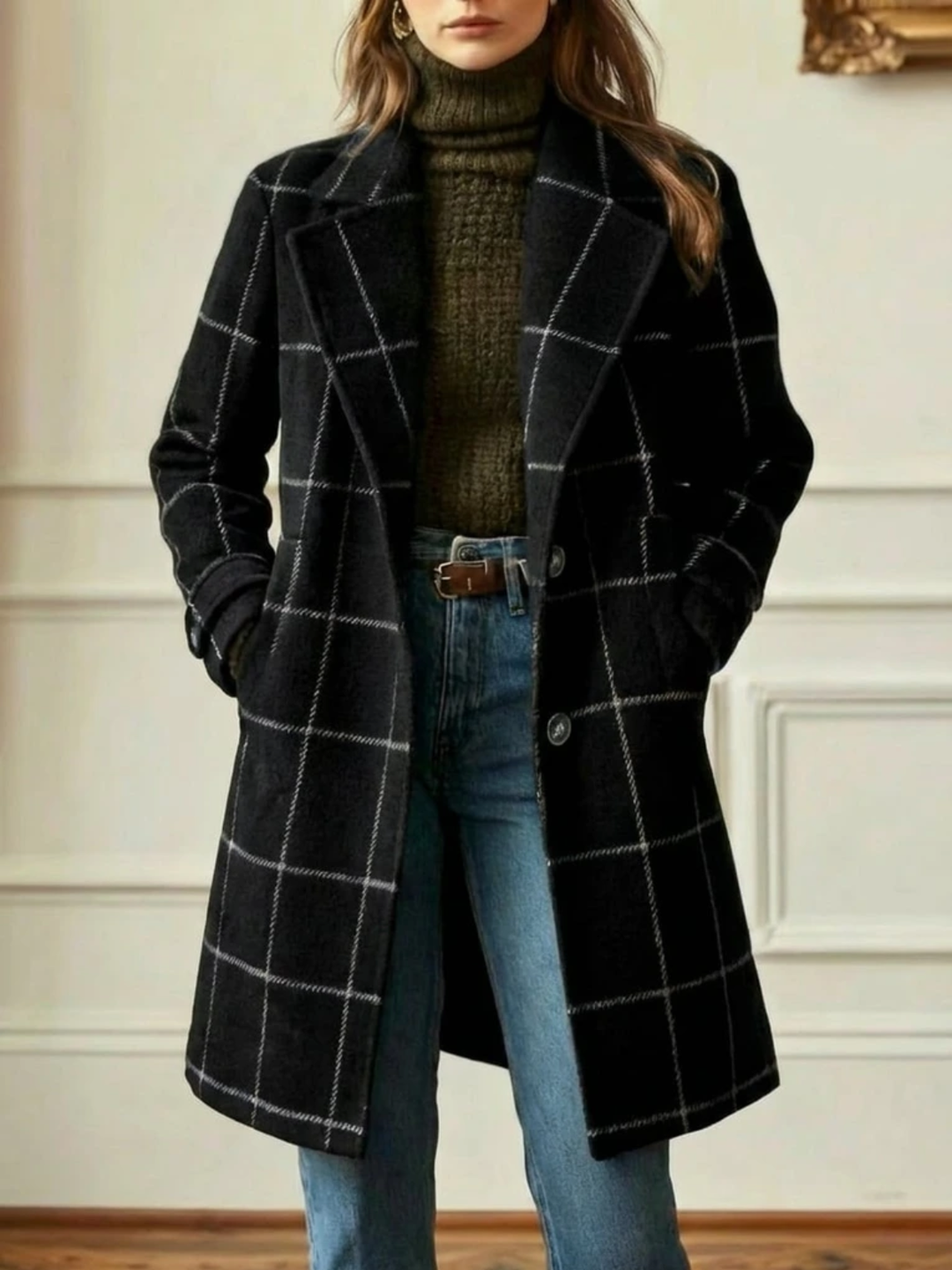 Women’s Plaid Long Coat