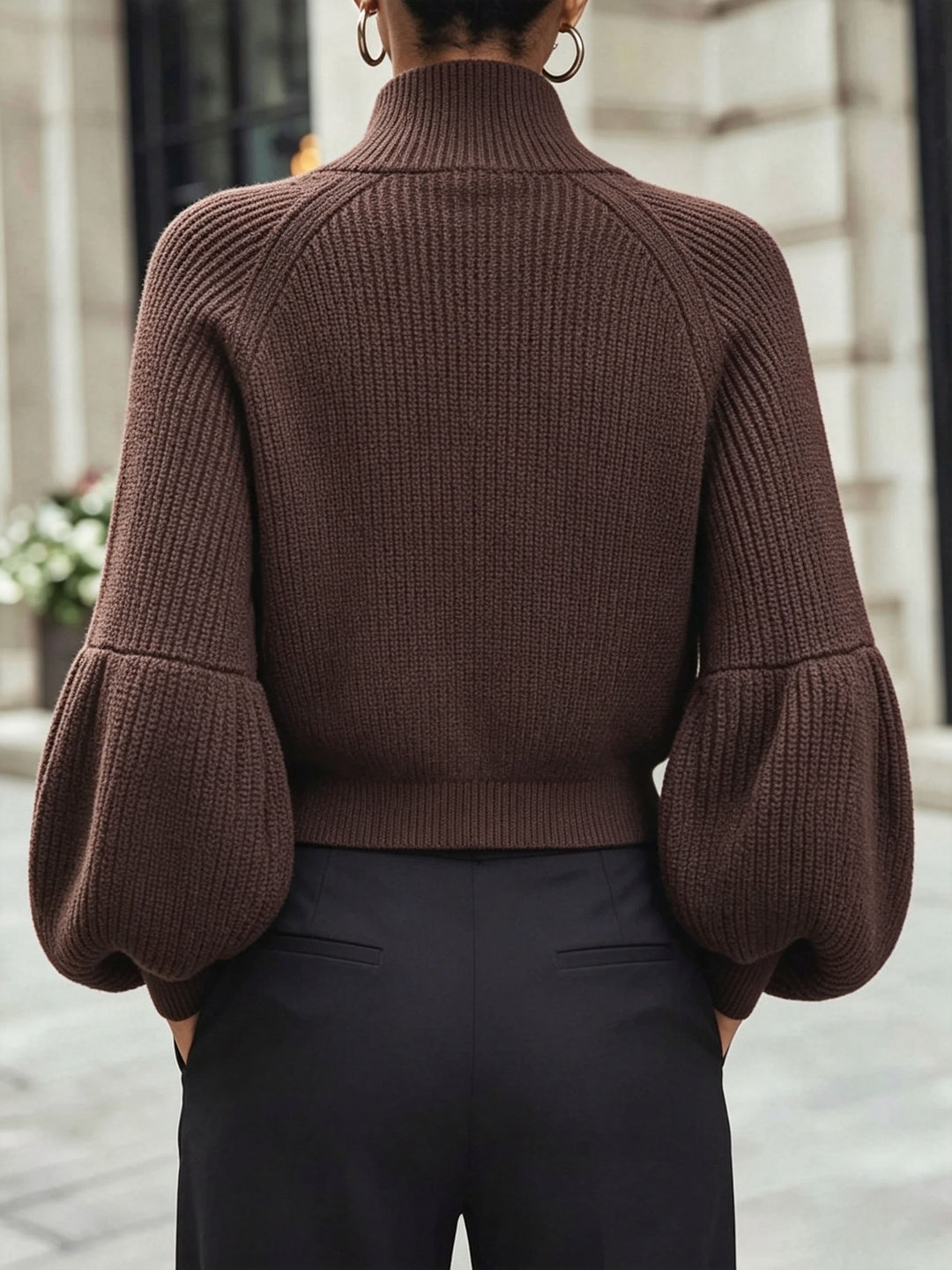 Women’s Slim Fit Zip-Up Cardigan