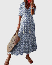 Women’s Boho Vintage Summer Maxi Dress