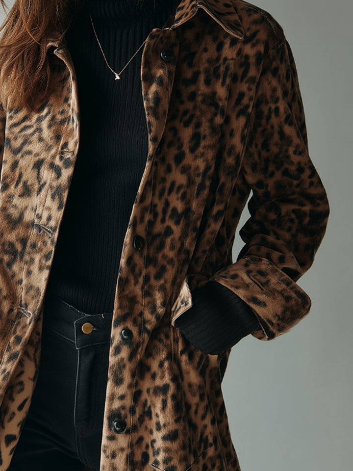 Women’s Vintage Leopard Print Jacket