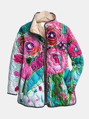 Women’s Elegant Floral Print Jacket