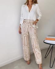 Women’s Belted Two Piece Lounge Set