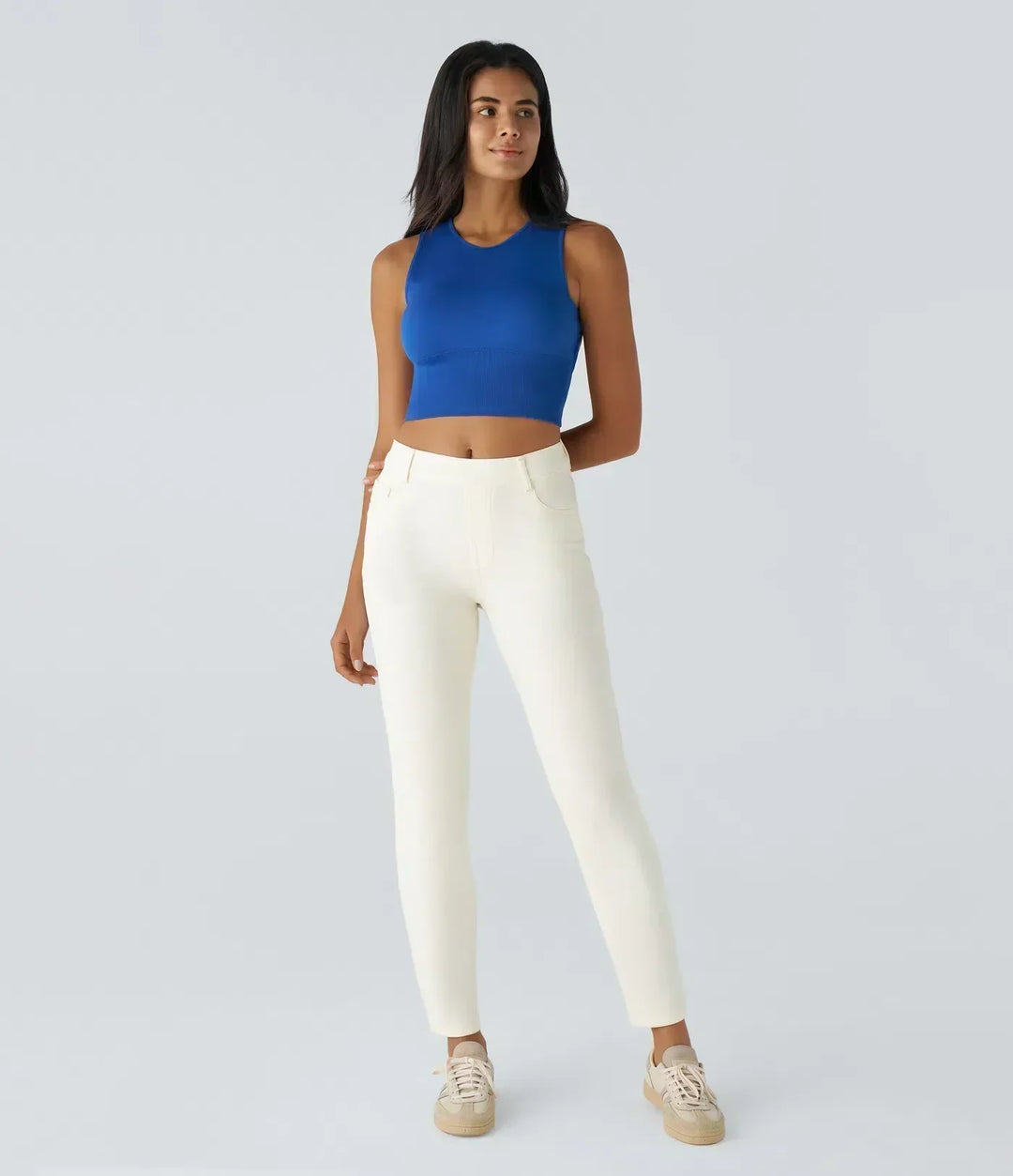 Women’s High Waisted Stretch Pull On Pants