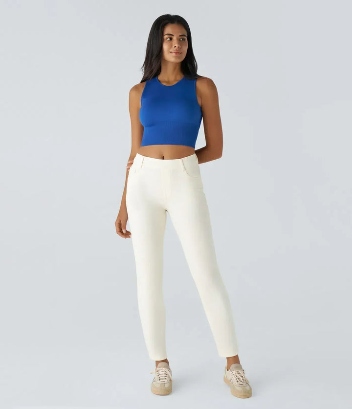 Women’s High Waisted Stretch Pull On Pants