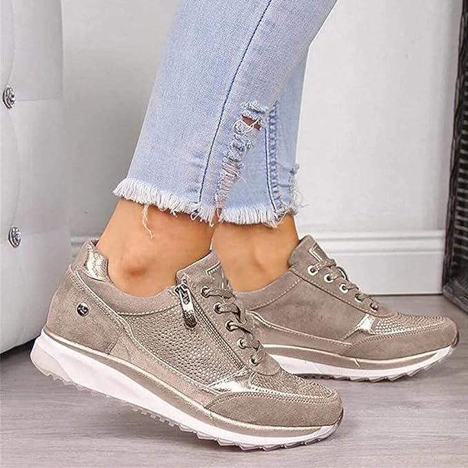 Women’s Zip Up Comfort Walking Shoes