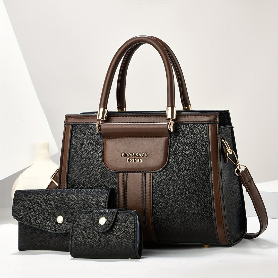 Women’s 3 Piece Matching Handbag Set