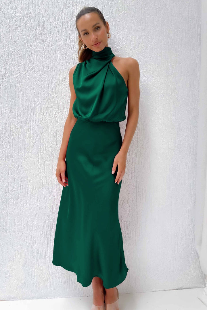 Women’s Draped Ruched Cocktail Dress